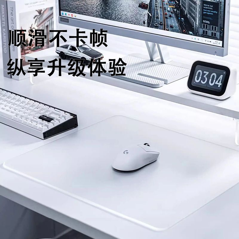 定制布纹玻璃鼠标垫电竞顺滑光伏玻璃鼠标垫发电光伏现货玻璃垫
