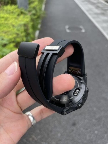卡客适用佳明手表飞耐时Fenix5表带软硅胶7pro磁吸扣6泰铁时高驰8 - 图3
