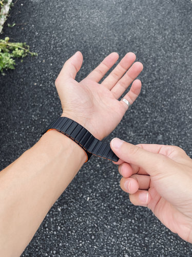 卡客 双色硅胶磁吸适用佳明手表Fenix7表带飞耐时6x泰铁时quatix8 - 图0