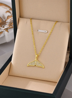 尾巴余生有你项链炫小虫钛钢