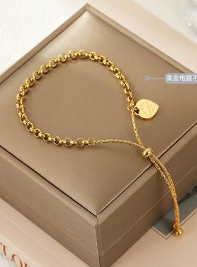 抽拉手链炫小虫钛钢欧美女