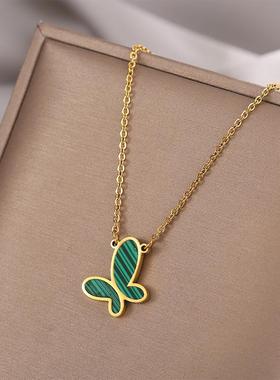 网红18k金魅饰小虫吊坠钛钢