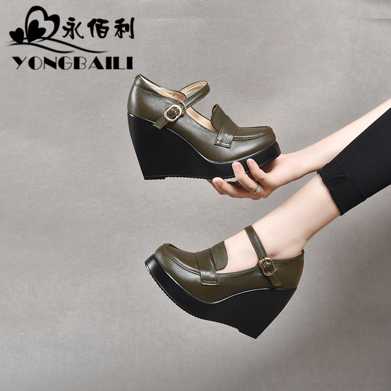 厚底玛丽珍鞋女乐福鞋2025新款超高跟小个子女鞋松糕英伦风小皮鞋,淘宝优惠券,粉丝福利购,淘宝优惠卷