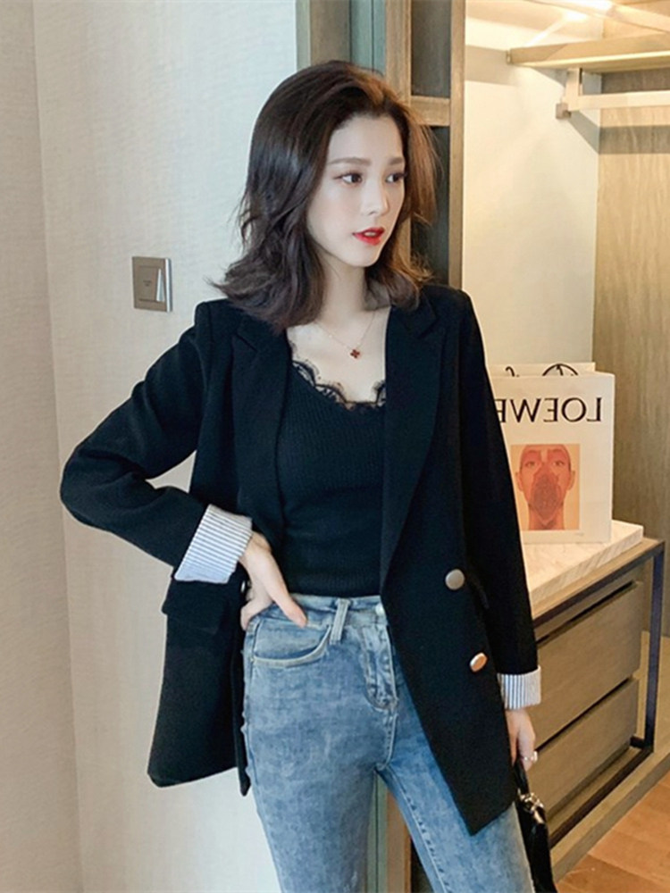 春秋短款2020早春新款小个子小西服 幸运仟金短外套