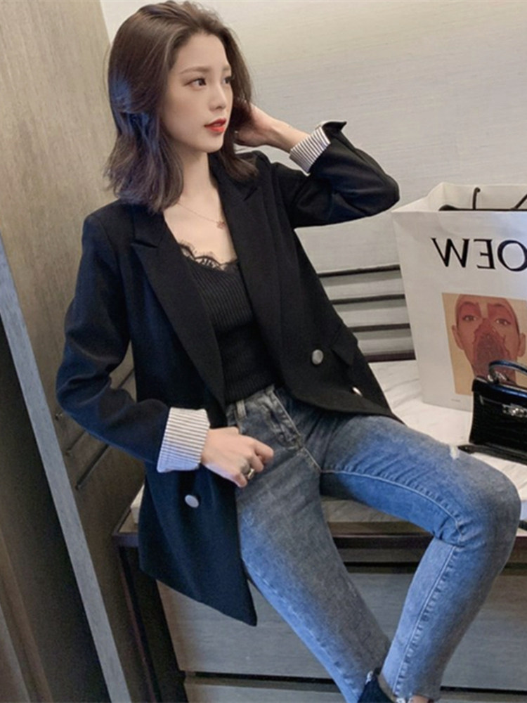 春秋短款2020早春新款小个子小西服 幸运仟金短外套