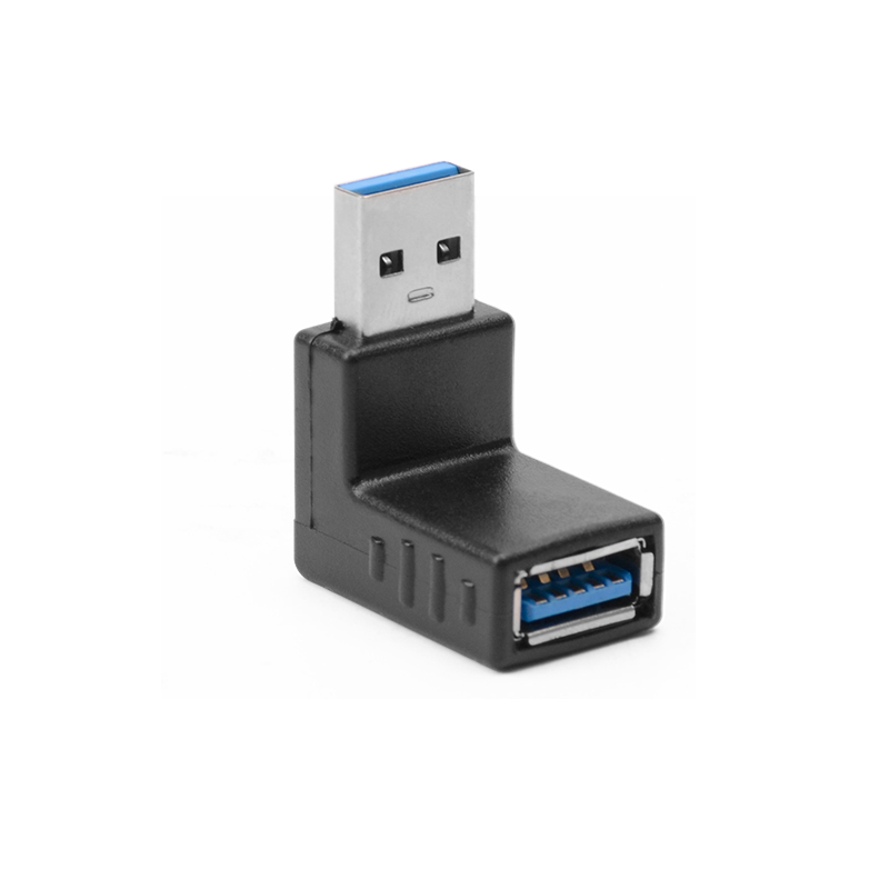 USB 3.0公转母延长线转接头上下左右弯头90度 USB3.0数据直角-图3