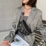 Нагрудная сумка, модная сумка на одно плечо, кожаная поясная сумка, из натуральной кожи, в корейском стиле, воловья кожа