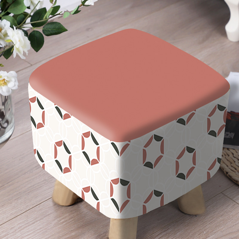 蘑菇凳罩方形圆形布艺全包可拆卸家用换鞋软包坐垫凳子套沙发凳罩,淘宝优惠券,粉丝福利购,淘宝优惠卷