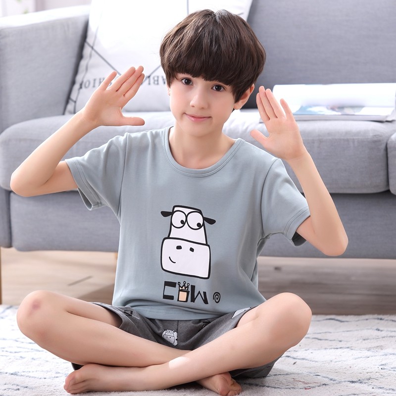 中大童青少年初中学生短袖纯棉睡衣 依玫恩睡衣/家居服套装