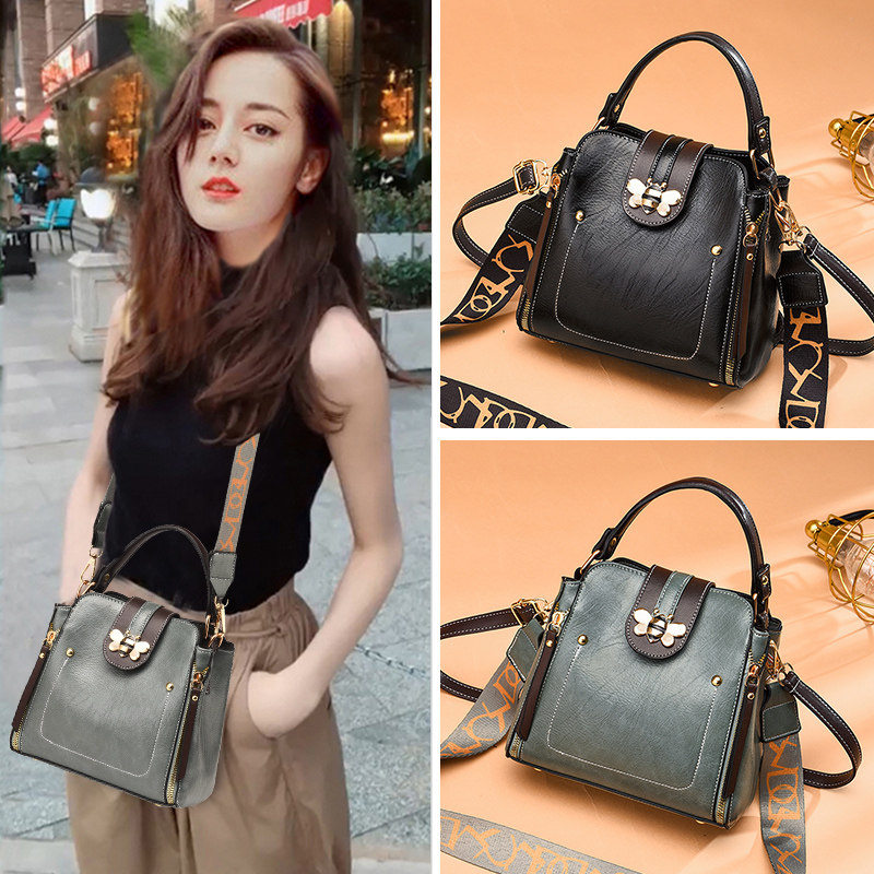 2020新款潮时尚百搭秋冬大气水桶包 依马朵女士包袋