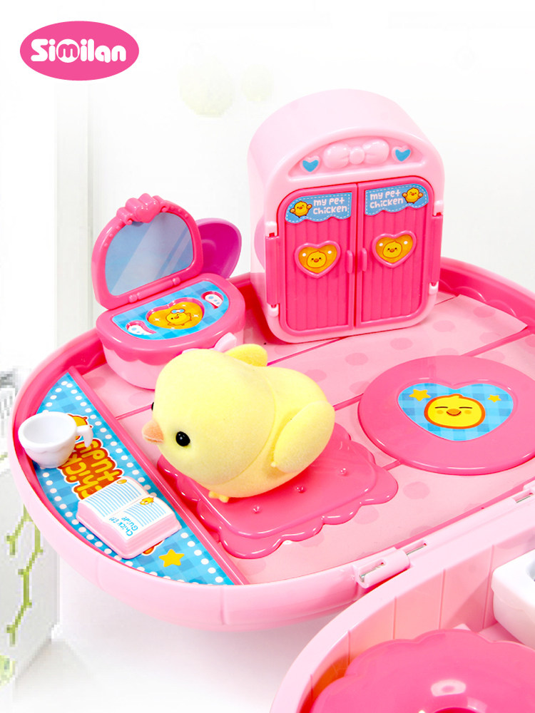 小鸡养成屋宠物可爱女童儿童玩具 童任母婴过家家玩具