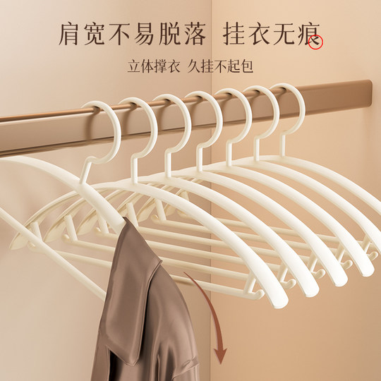 Shoulder-width clothes hanger is not easily deformed and non-slip