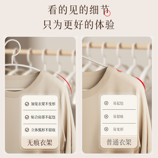 Shoulder-width clothes hanger is not easily deformed and non-slip