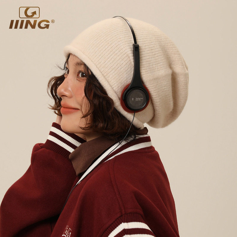 羊毛针织堆堆帽女秋冬新款保暖月子帽纯色卷边护耳毛线帽子显脸小,淘宝优惠券,粉丝福利购,淘宝优惠卷