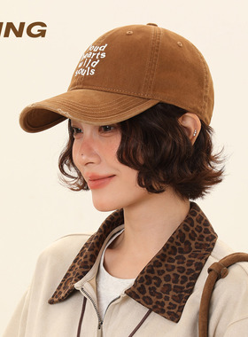 IIING帽控 鸭舌帽大头围显脸小2026新款棒球帽毛边防晒遮阳帽子女