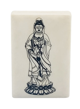 龙渡仿猛犸象牙佛牌观音牙雕手工激光雕刻骆印移印丝印工艺品加工