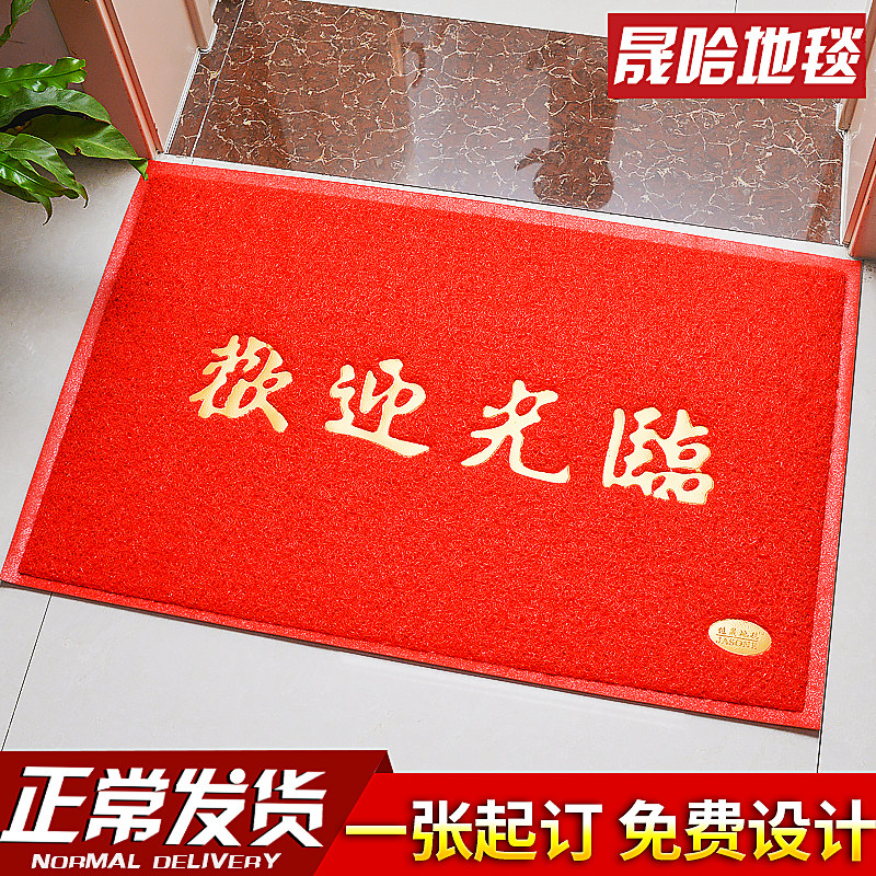 我爱我家进户门口家用除尘防滑门垫门前塑料丝圈脚垫毯进门地垫_虎窝淘