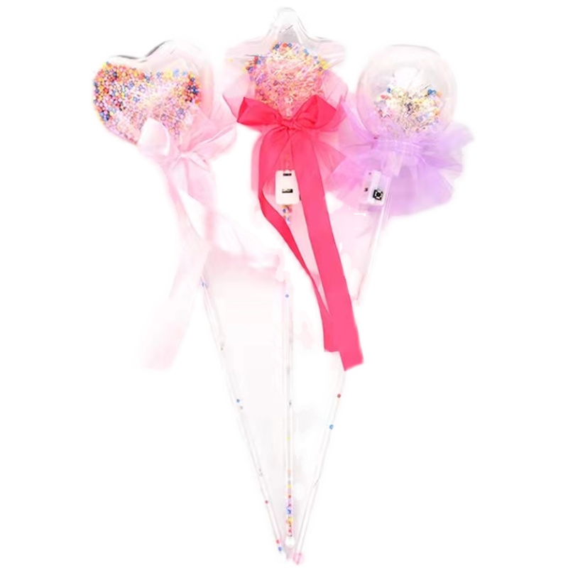 网红星空球魔法棒儿童仙女棒闪光波波球夜市地摊广场发光玩具货源 - 图3