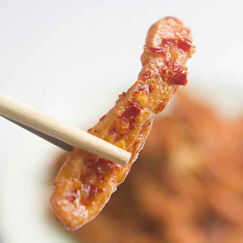 湖南特产攸县麻辣豆腐香干麻辣条辣片豆干子豆制品 - 图1
