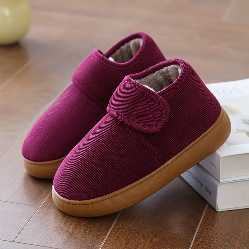 中老年人保暖棉拖鞋男女款冬季加厚防滑魔术贴居家棉鞋爸爸妈妈鞋,淘宝优惠券,粉丝福利购,淘宝优惠卷