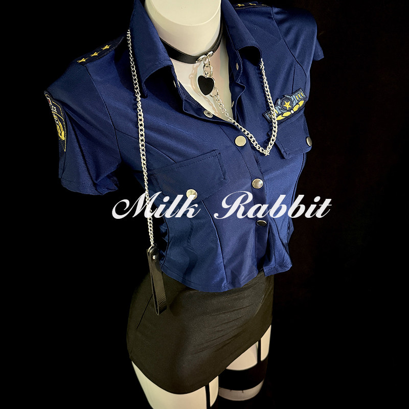 Cy奶兔「酷飒女警」性感制服qqny空姐OL职业套装修身显瘦内衣,淘宝优惠券,粉丝福利购,淘宝优惠卷