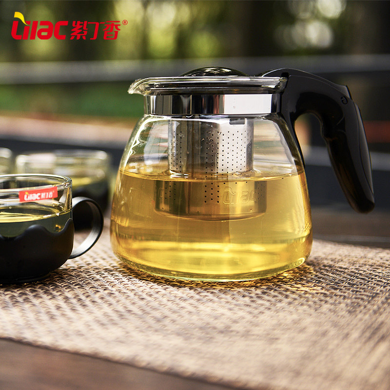 紫丁香耐高温玻璃茶壶过滤泡茶壶大容量水壶茶吧机专用恒温保温壶,淘宝优惠券,粉丝福利购,淘宝优惠卷