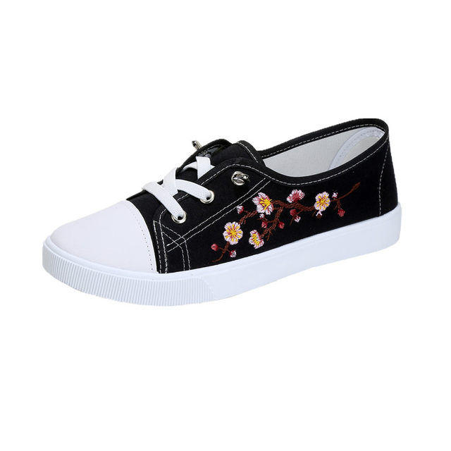 YH5 low top round canvas shoes for women in summer breathable