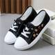 YH5 low top round canvas shoes for women in summer breathable