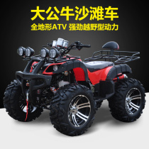 All-terrain four-wheeled cross-country motorcycle size bull beach car four-wheel drive universal shaft transmission double petrol electric