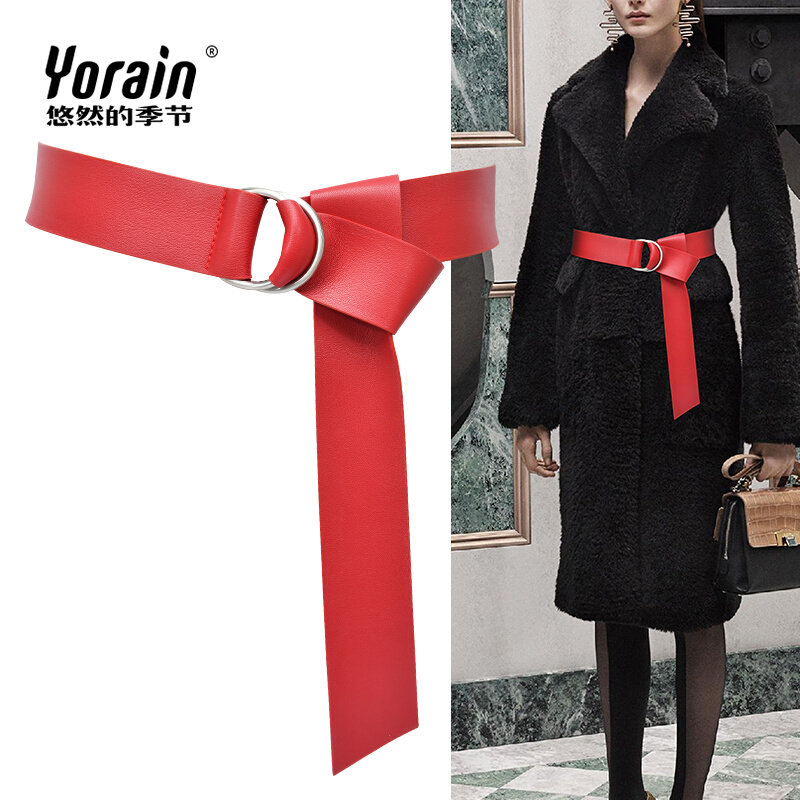 百搭女装饰配连衣裙宽皮带黑色衬衫 悠然的季节腰带/皮带/腰链