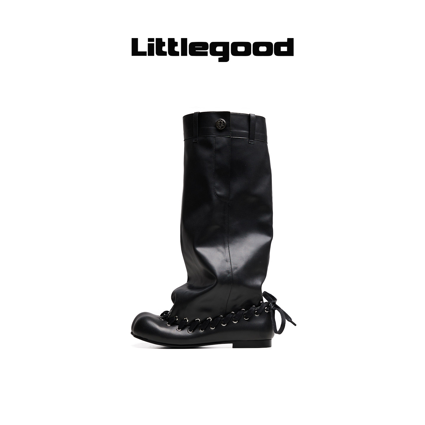 Littlegood retro mid-calf boots for women 2026 summer new style niche versatile