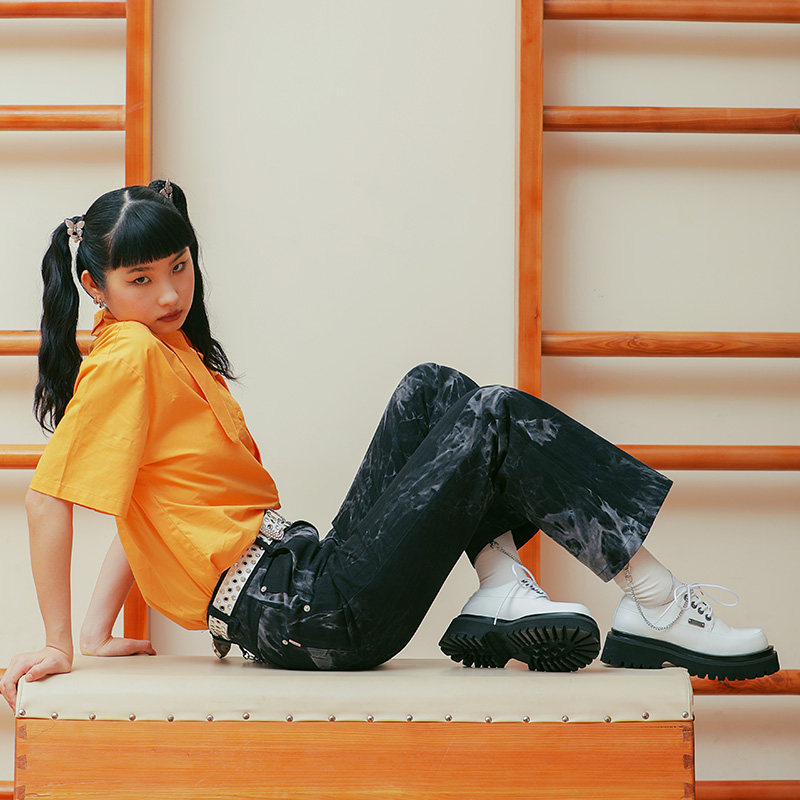 littlegood日系复古马丁鞋女厚底2025新款百搭小单鞋学院风小皮鞋,淘宝优惠券,粉丝福利购,淘宝优惠卷