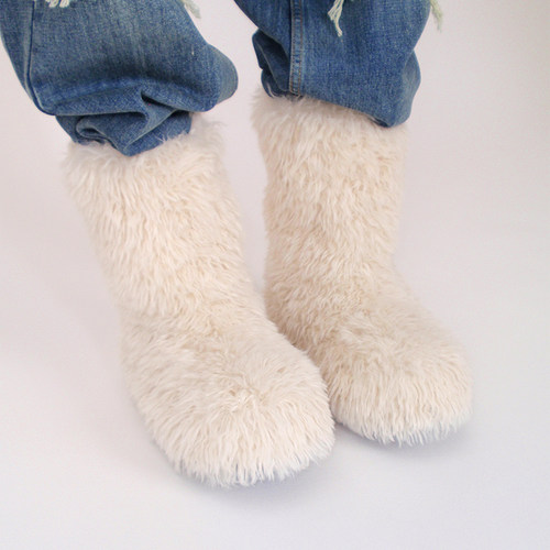 【冬季新品】littlegood日系雪地靴女新款毛毛靴冬季百搭短靴 - 图3
