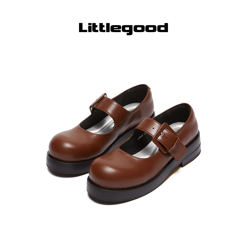 【新品】littlegood少女玛丽珍鞋女2025新款米奇大头百搭小皮鞋,淘宝优惠券,粉丝福利购,淘宝优惠卷
