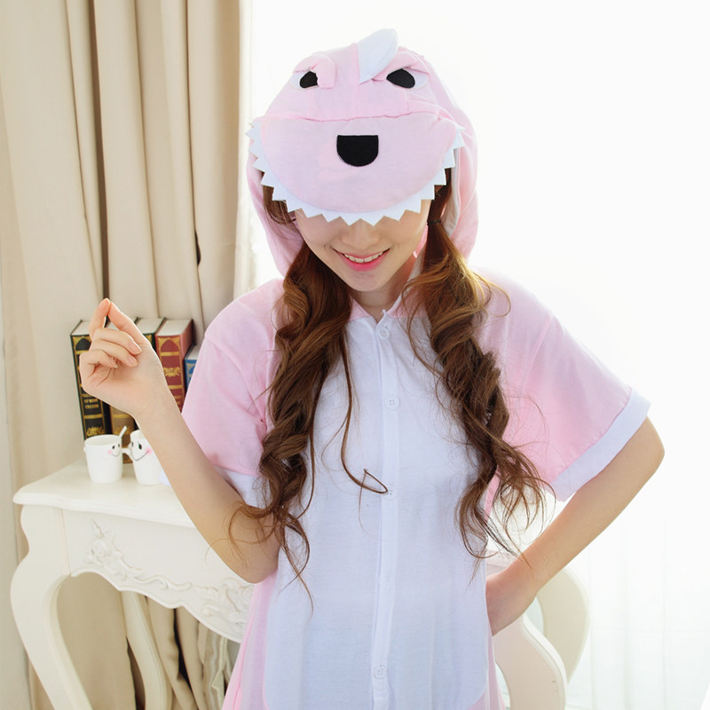 夏季母女装动物卡通连体男童睡衣 洛诗芬睡衣/家居服套装