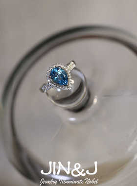 天然宝石水晶S925戒指