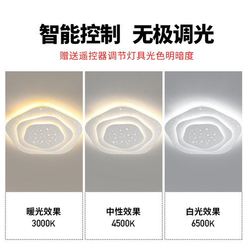 卧室灯个性温馨主卧婚房灯铁艺吸顶灯简约现代餐厅书房灯中山灯具 - 图2