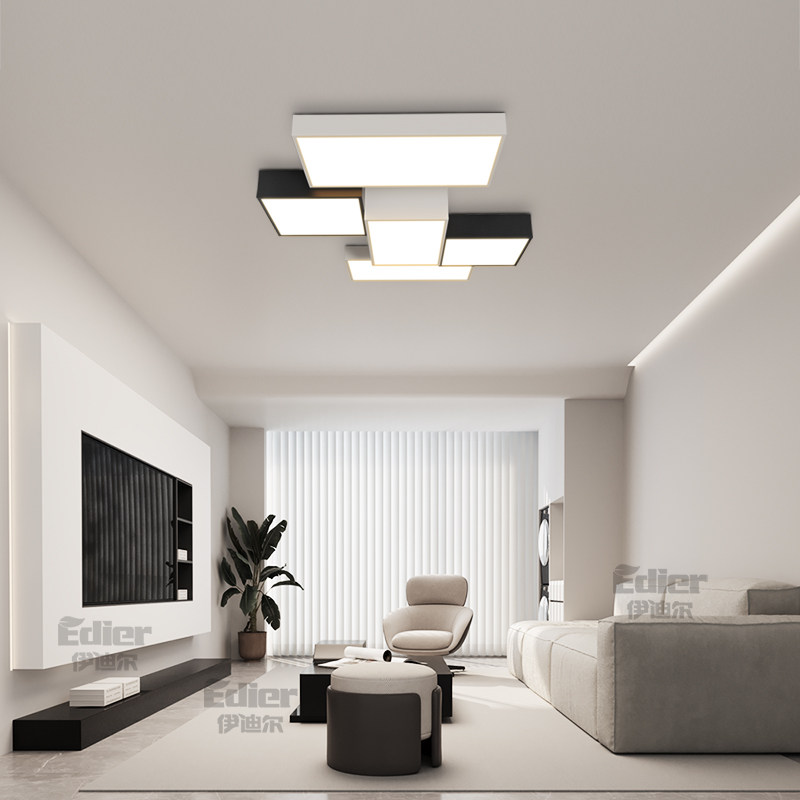 新款客厅吸顶灯现代简约几何卧室餐厅全屋套餐组合灯具极简北欧风,淘宝优惠券,粉丝福利购,淘宝优惠卷