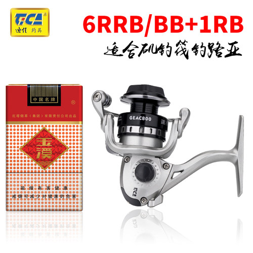 迪佳渔轮GEAC800全金属超小型迷你鱼轮鱼线轮冰钓筏竿路亚矶钓杆 - 图2