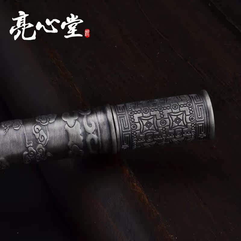 亮心堂般若波罗蜜密多银香筒银器 亮心堂摆件