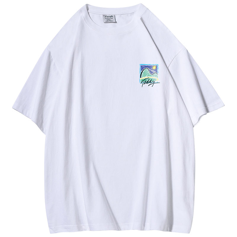 350g重磅新款t恤男夏季衣服美式纯棉半袖上衣ins潮牌男装短袖体恤 - 图3