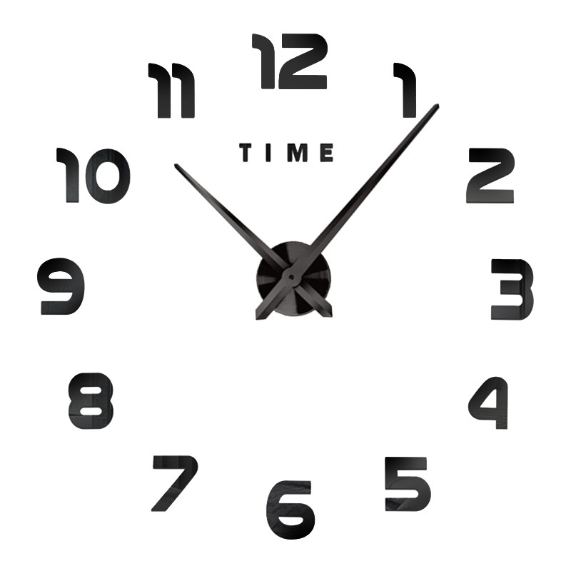 Living room decoration clock plexiglass metal paint
