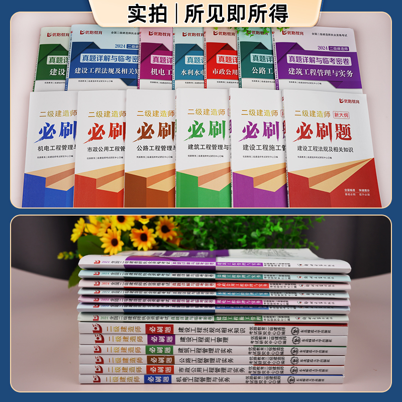 优路教育二建2024年建筑机电水利公路矿业市政实务历年真题试卷视频刷习题集库软件讲义教材网课官方正版书本电子版全套环球网校24-图1