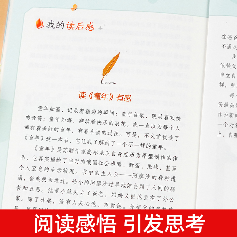 全套3册童年爱的教育和小英雄雨来六年级上册必读的课外书老师推荐经典书目正版完整版高尔基管桦原著快乐读书吧6上鲁滨逊漂流记-图2