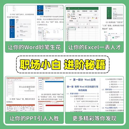 办公软件从入门到精通word excel ppt ps wps办公应用大全三合一电脑办公软件学习教程书零基础学电脑excel数据处理分析函数公式 - 图1
