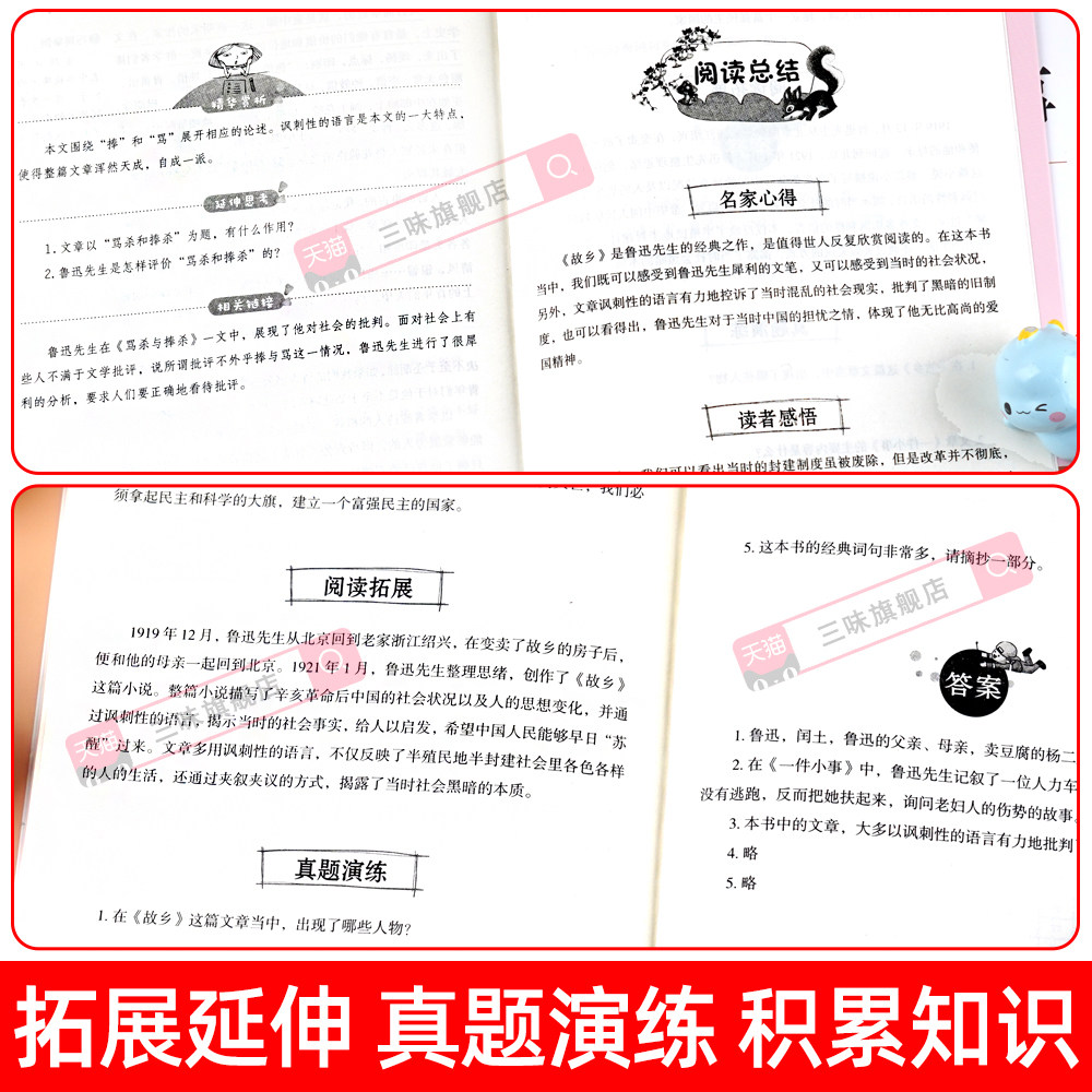 故乡鲁迅原著正版 六年级上册阅读的课外书必读正版书目小学生鲁迅读本课外阅读书籍鲁迅小说全集狂人日记阿q正传下册经典作品全集,淘宝优惠券,粉丝福利购,淘宝优惠卷