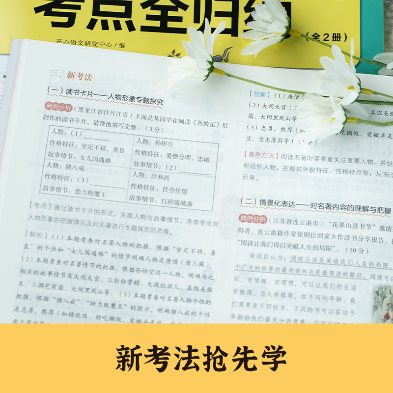 2024新版开心教育 中考名著考点全归纳 789年级初一二三上下册全套2册初中名著导读考点精练导图速记考点真题精炼提分初中通用名著 - 图3