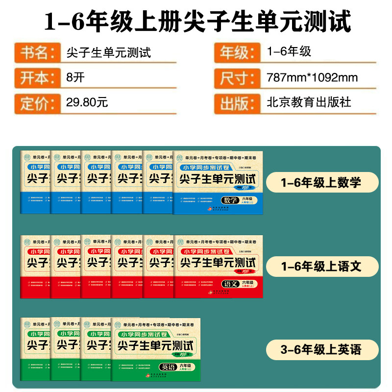 小学冲刺100分试卷一年级上册下册试卷测试卷全套二三年级四五年级上下册试卷人教版语文数学英语必刷题同步练习册黄冈试卷一百分