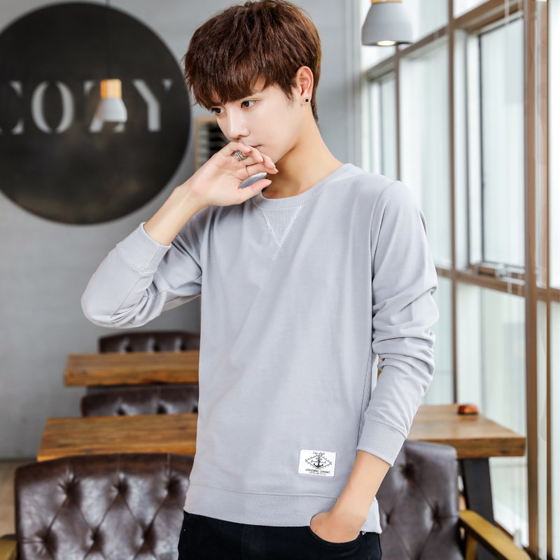 棉质长袖t恤男士春秋款秋衣服卫衣 坎戈尔T恤