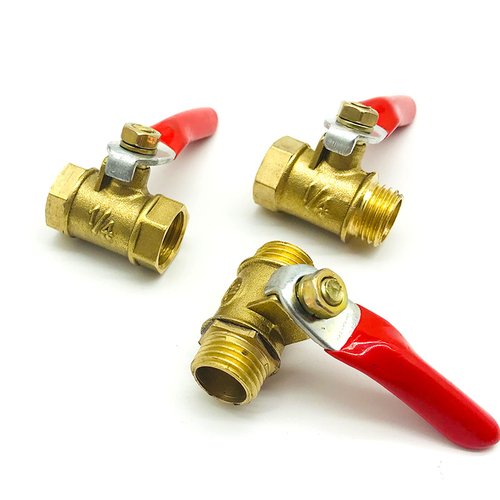 空压机气动球阀开关阀门4分水阀黄铜自来水管3分2分1/4放气管球阀 - 图3